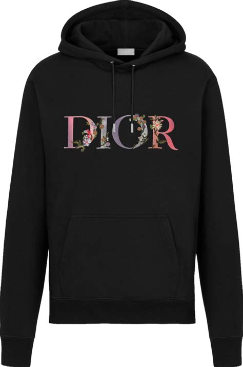 dior homme sweatshirt with roses embroidery black cotton|Dior SUPER RARE Roses Embroidered Sweatshirt .